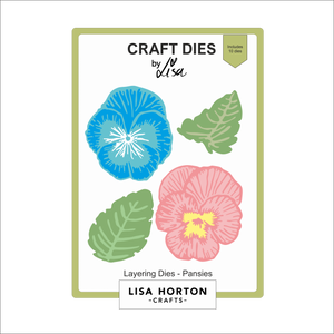 Lisa Horton Crafts Layering Dies - Pansies