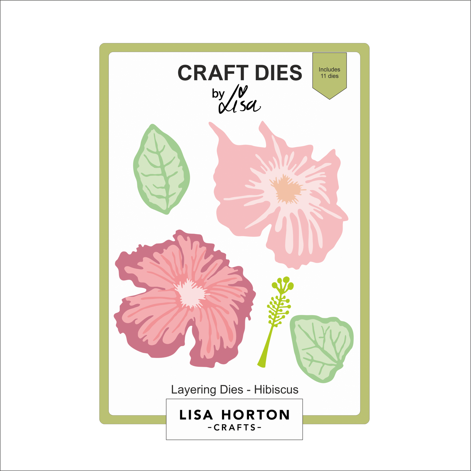 Lisa Horton Crafts Layering Dies - Hibiscus