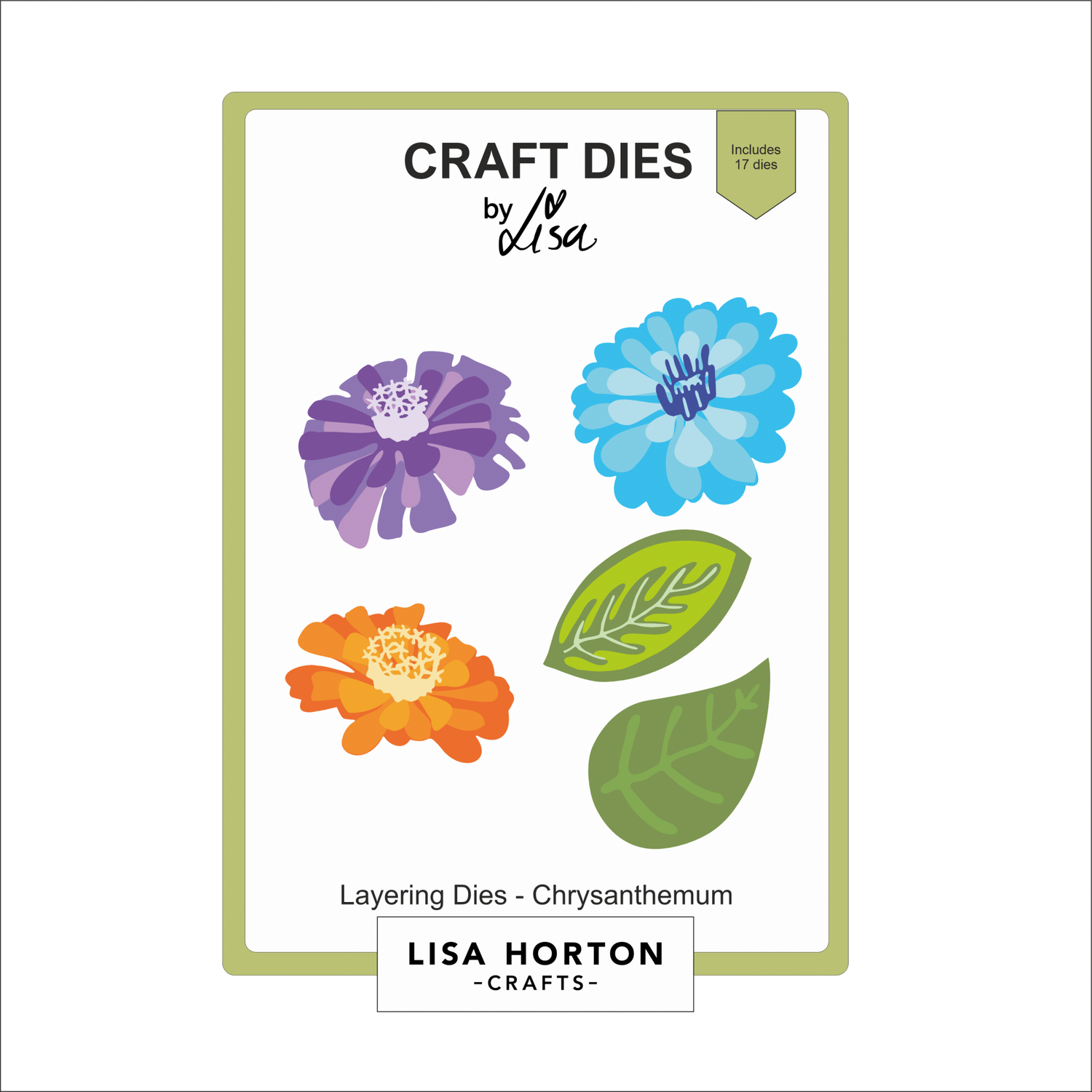 Lisa Horton Crafts Layering Dies - Chrysanthemum