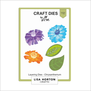 Lisa Horton Crafts Layering Dies - Chrysanthemum