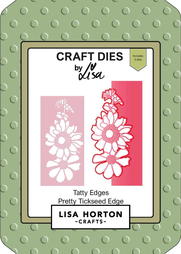 Lisa Horton Crafts Tatty Edges - Pretty Tickseed Edge