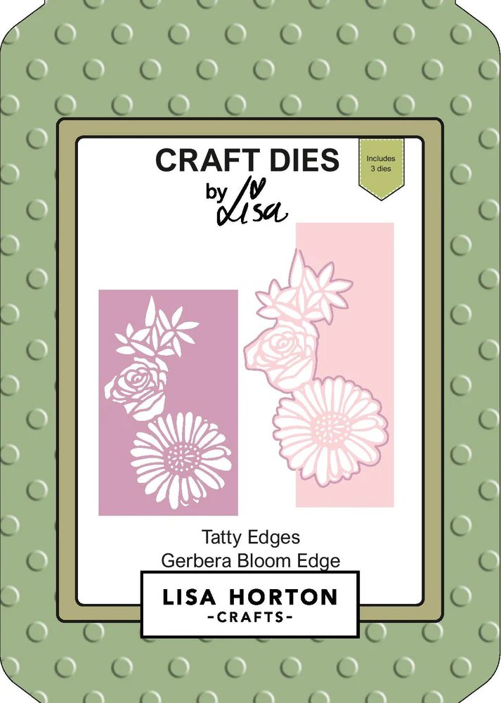 Lisa Horton Crafts Tatty Edges - Gerbera Bloom Edge