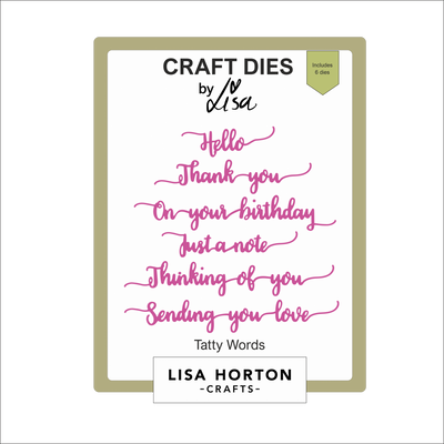 Lisa Horton Crafts Tatty Words Die Set