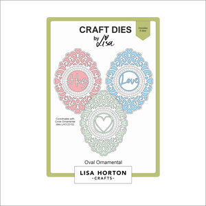 Lisa Horton Crafts Oval Ornamental Die Set