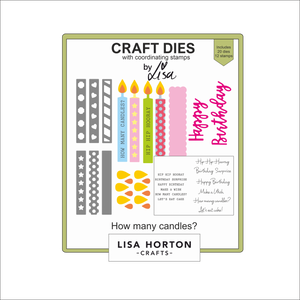 Lisa Horton Crafts How Many Candles? Stamp and Die Set