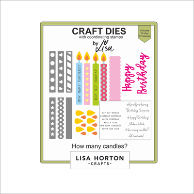 Lisa Horton Crafts How Many Candles? Stamp and Die Set