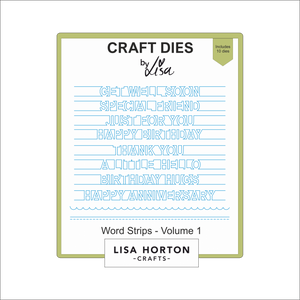 Lisa Horton Crafts Word Strips - Volume 1 Die Set