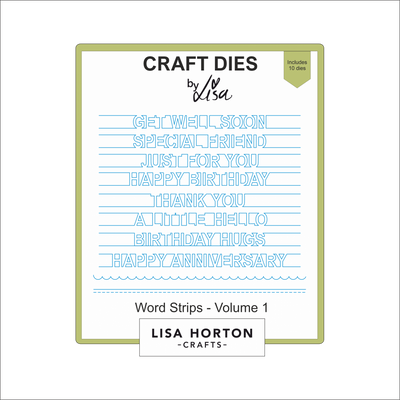 Lisa Horton Crafts Word Strips - Volume 1 Die Set