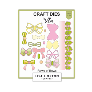 Lisa Horton Crafts Rows of Bows Die Set