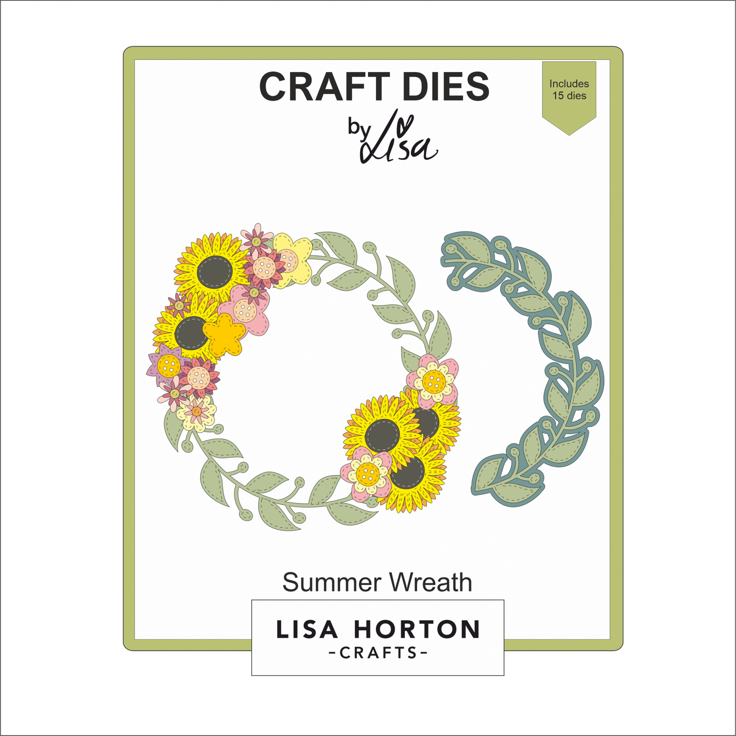 Lisa Horton Crafts Summer Wreath Die Set