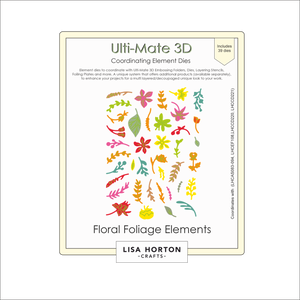 Lisa Horton Crafts Ulti-Mate 3D - Floral Foliage Elements Die Set