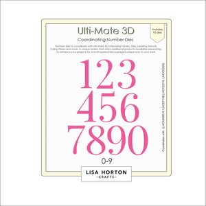 Lisa Horton Crafts Ulti-Mate 3D 0-9 Die Set