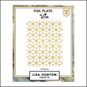 Lisa Horton Crafts 3D Boxes Foil Plate