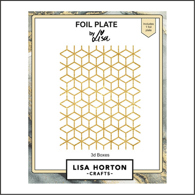 Lisa Horton Crafts 3D Boxes Foil Plate