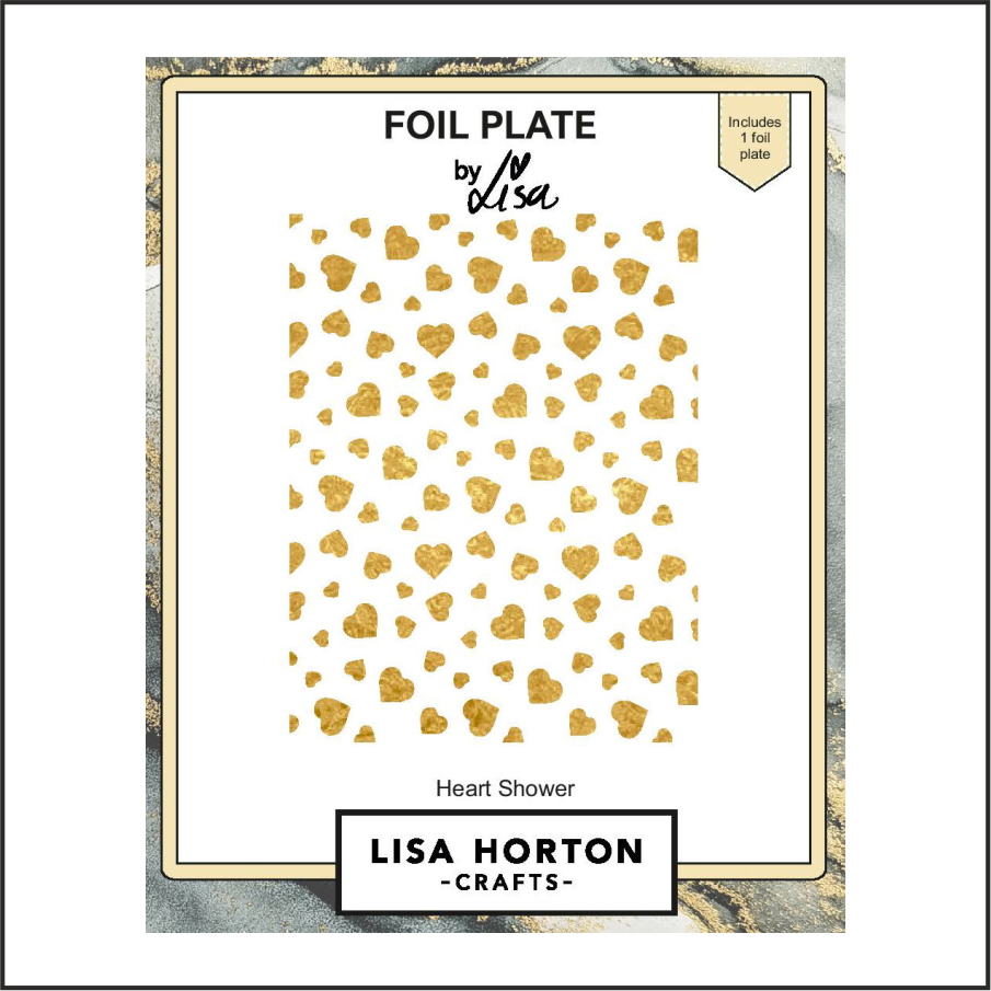 Lisa Horton Crafts Heart Shower Foil Plate