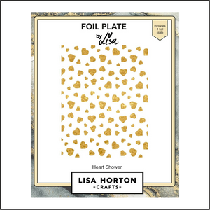 Lisa Horton Crafts Heart Shower Foil Plate