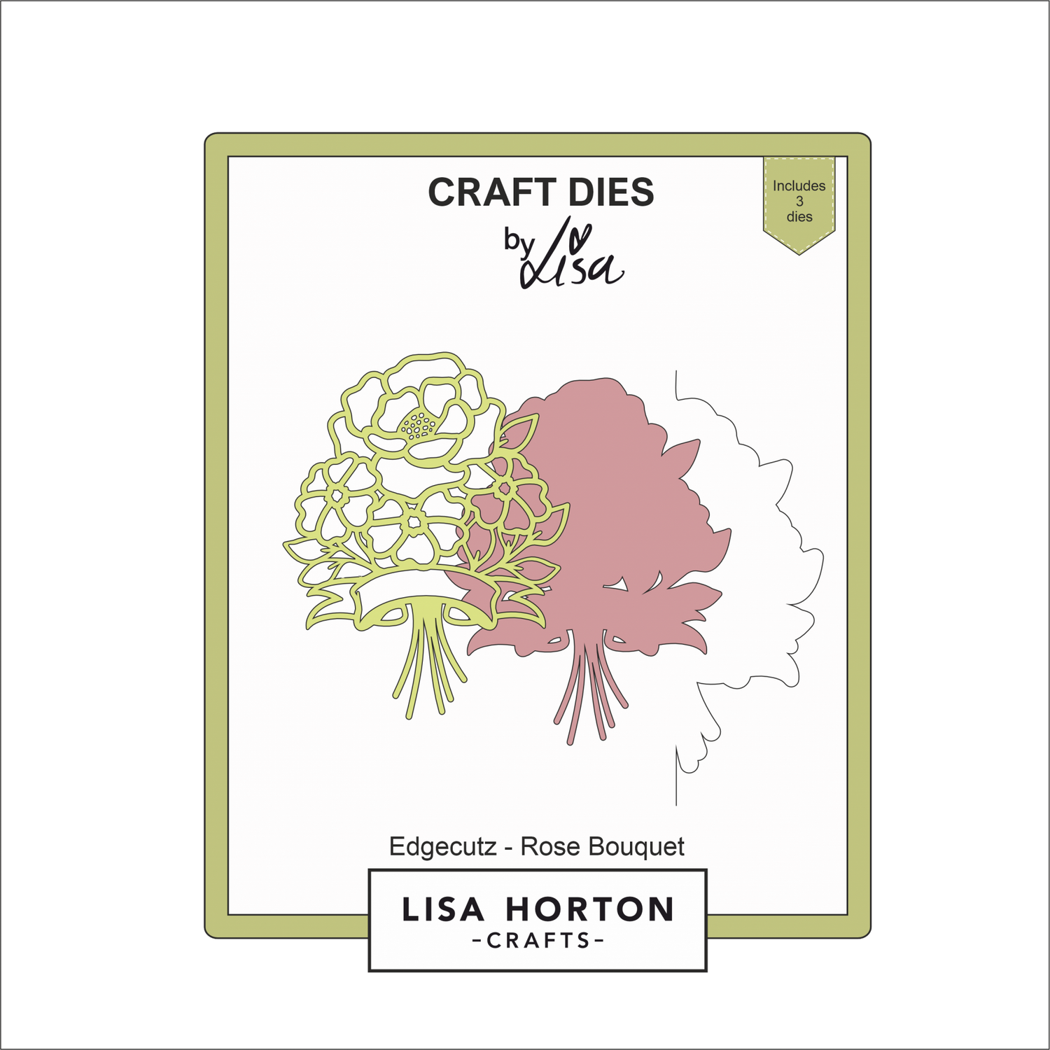 Lisa Horton Crafts Edgecutz Rose Bouquet Die Set