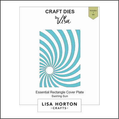 Lisa Horton Crafts Essential Rectangle Swirling Sun Die Cover Plate