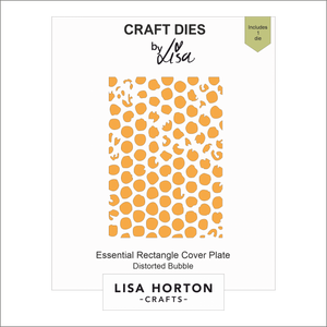 Lisa Horton Crafts Essential Rectangle Distorted Bubbles Die Cover Plate