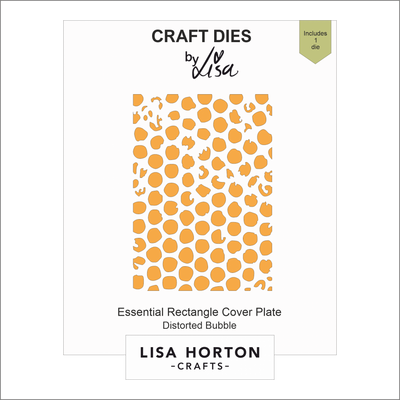 Lisa Horton Crafts Essential Rectangle Distorted Bubbles Die Cover Plate