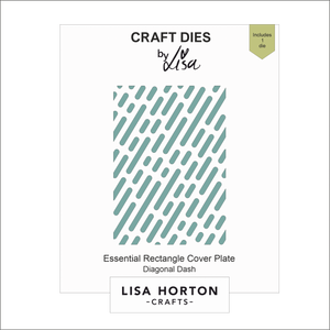 Lisa Horton Crafts Essential Rectangle Diagonal Dash Die Cover Plate