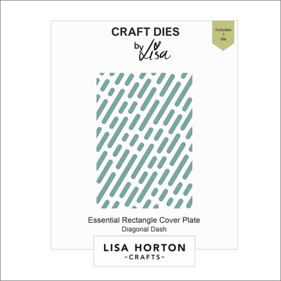 Lisa Horton Crafts Essential Rectangle Diagonal Dash Die Cover Plate