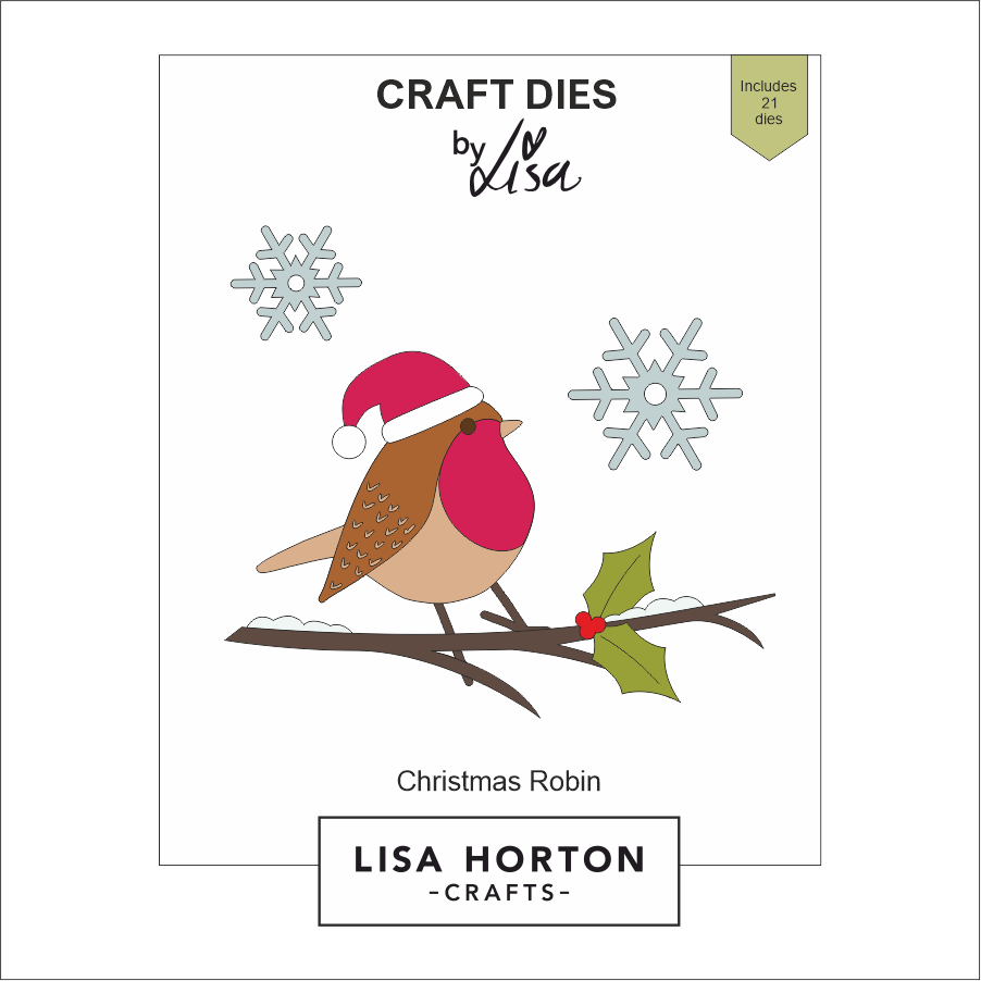 Lisa Horton Crafts Christmas Robin Die Set - 21 Dies