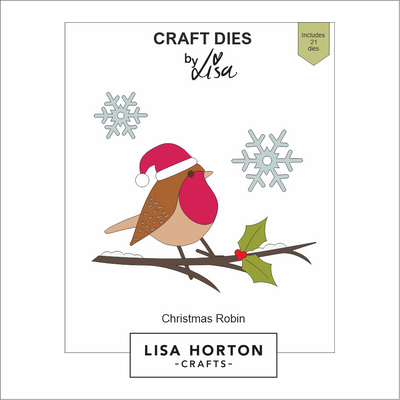 Lisa Horton Crafts Christmas Robin Die Set - 21 Dies