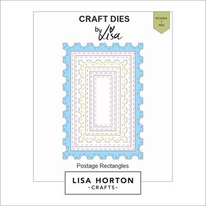 Lisa Horton Crafts Postage Rectangles Die Set - 7 Dies