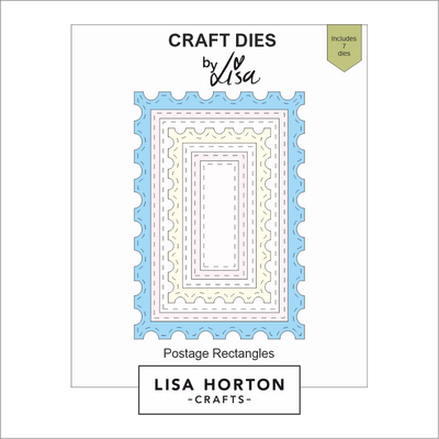 Lisa Horton Crafts Postage Rectangles Die Set - 7 Dies