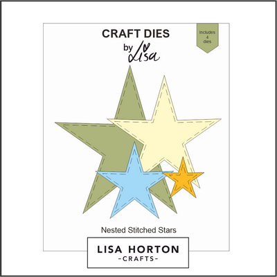 Lisa Horton Crafts Nested Stitched Stars Die Set - 4 Dies