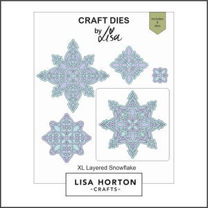 Lisa Horton Crafts XL Layered Snowflakes Die Set - 8 Dies