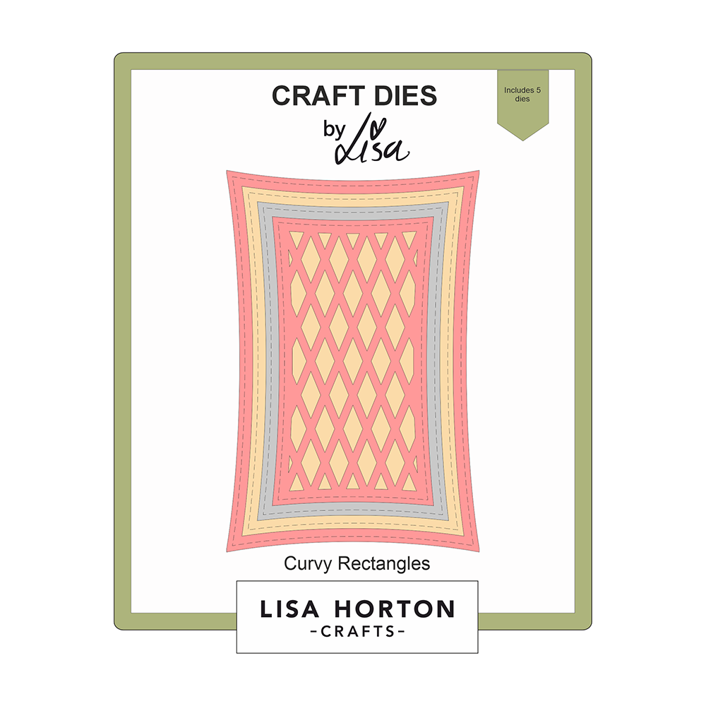 Lisa Horton Crafts Curvy Rectangles Die