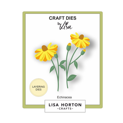 Lisa Horton Crafts Layering Dies - Echinacea