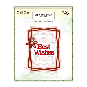 Lisa Horton Crafts Best Wishes Frame Die Set