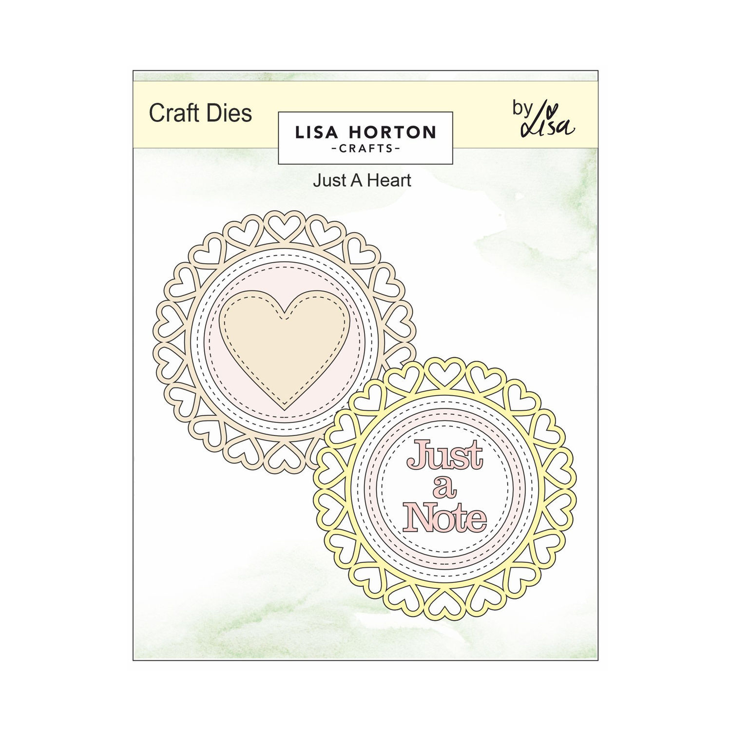 Lisa Horton Crafts Leafy Butterfly Frame and Just A Heart Die Sets