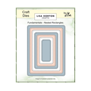 Lisa Horton Crafts Fundamentals Die Set - Nested Rectangles (7 Dies)