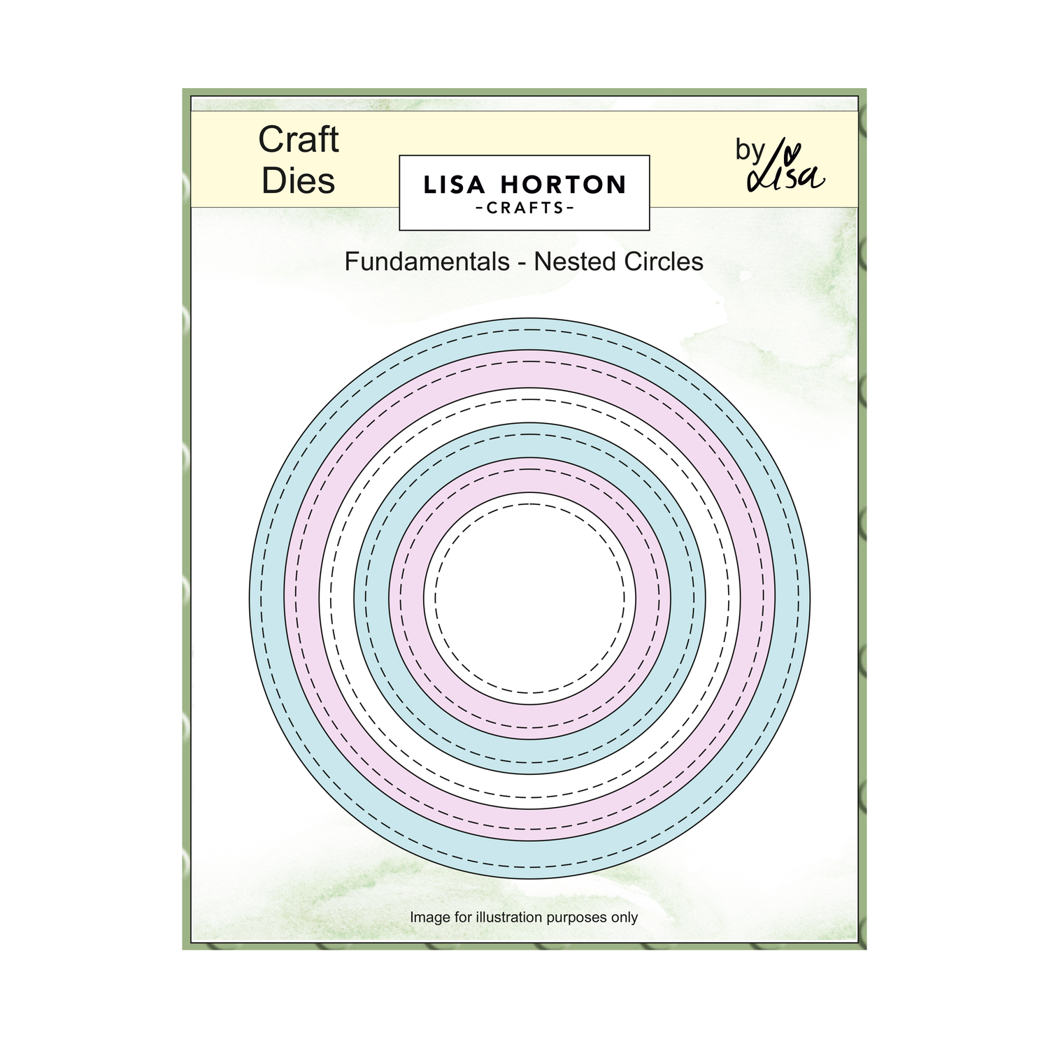 Lisa Horton Crafts Fundamentals Die Set - Nested Circles (6 Dies)