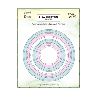 Lisa Horton Crafts Fundamentals Die Set - Nested Circles (6 Dies)