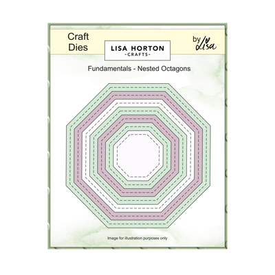 Lisa Horton Crafts Fundamentals Die Set - Nested Octagon (7 Dies)