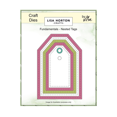 Lisa Horton Crafts Fundamentals Die Set - Nested Tags (7 Dies)