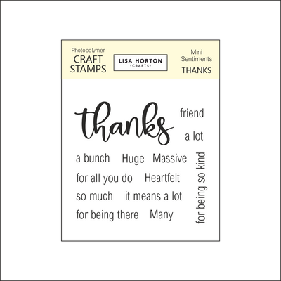 Lisa Horton Crafts Mini Sentiments - Thanks