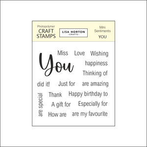 Lisa Horton Crafts Mini Sentiments - You