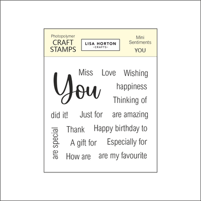 Lisa Horton Crafts Mini Sentiments - You