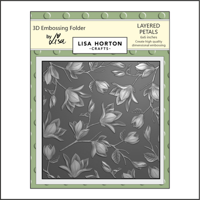 Lisa Horton Crafts Layered Petals 3D Embossing Folder