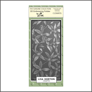 Lisa Horton Crafts Clematis DL 3D Embossing Folder