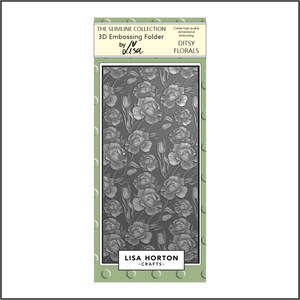 Lisa Horton Crafts Ditsy Florals DL 3D Embossing Folder