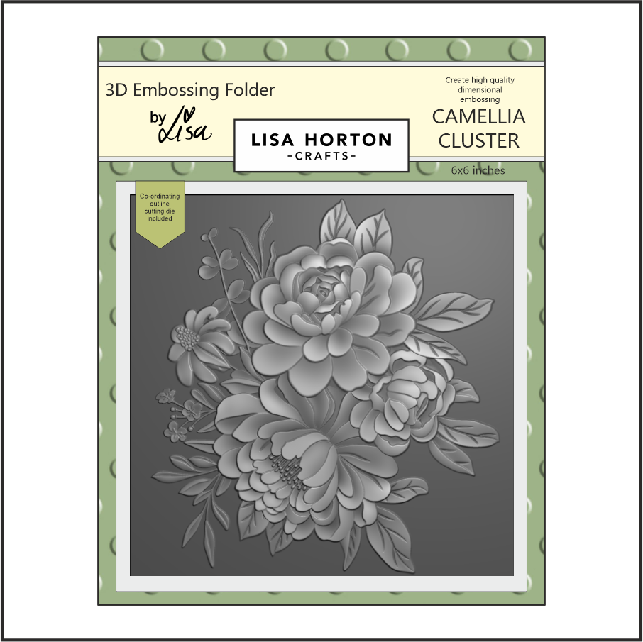 Lisa Horton Crafts Camellia Cluster 6