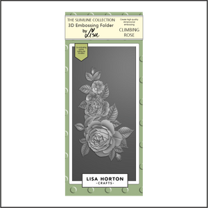 Lisa Horton Crafts Climbing Rose DL 3D Embossing Folder with Die