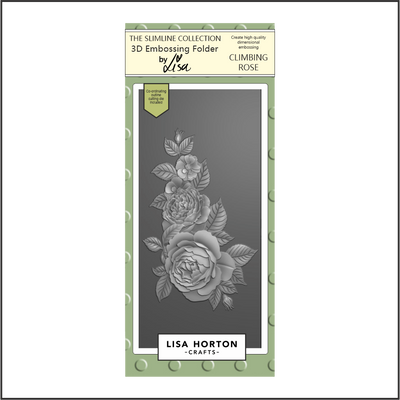 Lisa Horton Crafts Climbing Rose DL 3D Embossing Folder with Die